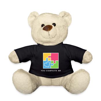 Du vervollständigst mich wahre Liebe Valentinstag - Teddy - Schwarz - Vorne