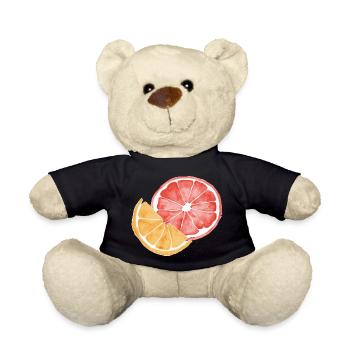 fruit - Teddy Bear - black - Front