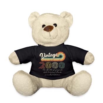 Awesome Since 2000 Anniversary 2000 Vintage 200 - Teddy Bear - black - Front