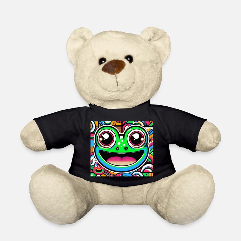 Frosch Pop Art - Teddy - Schwarz