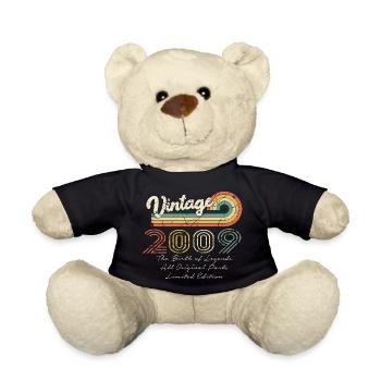 Génial depuis 2009 anniversaire 2009 millésime 200 - Nounours - noir - Devant
