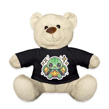Turtle Lover - Teddy Bear - black - Front