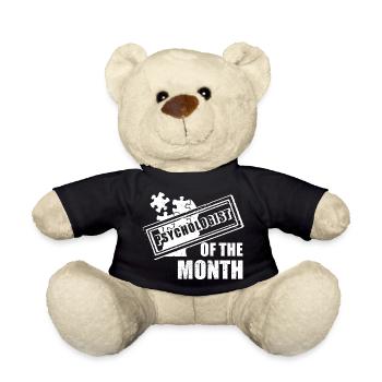 Psychologist of the Month Health Therapist - Teddy Bear - black - Front