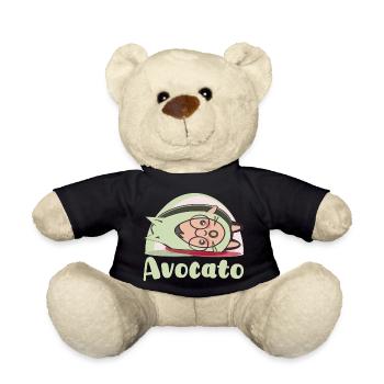 Lol cooler pun Avocado Cartoon Avocato Katzen - Teddy - Schwarz - Vorne