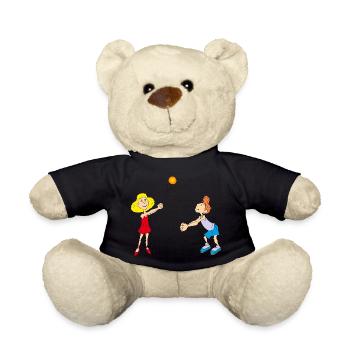 Kinder spielen Volleyball - Teddy - Schwarz - Vorne