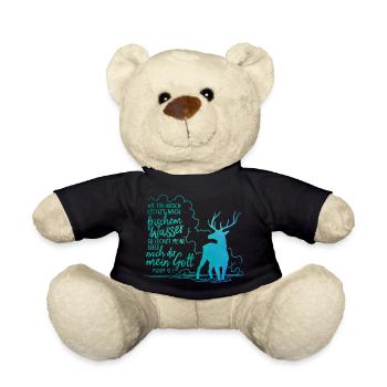 Wie ein Hirsch lechzt nach frischem Wasser - Teddy - Schwarz - Vorne