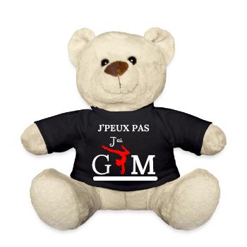 Je peux pas, j'ai Gym - Nounours - noir - Devant
