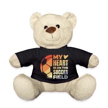 Motivation for football players - Teddy Bear - black - Front