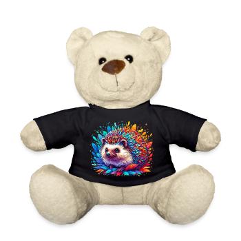 Hedgehog - Teddy Bear - black - Front