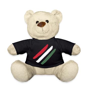 Hungary Flag - Teddy Bear - black - Front