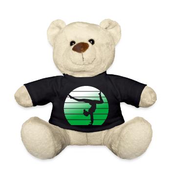 Gymnast Gymnastics Gymnastics Club Gymnastics Gymnastics - Teddy Bear - black - Front