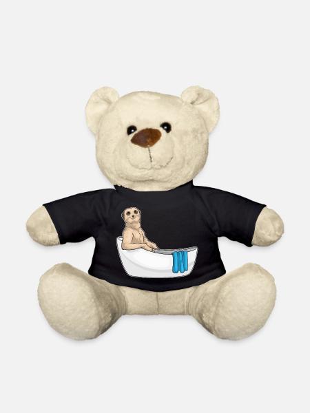 Erdmännchen Baden Badewanne - Teddy - Schwarz