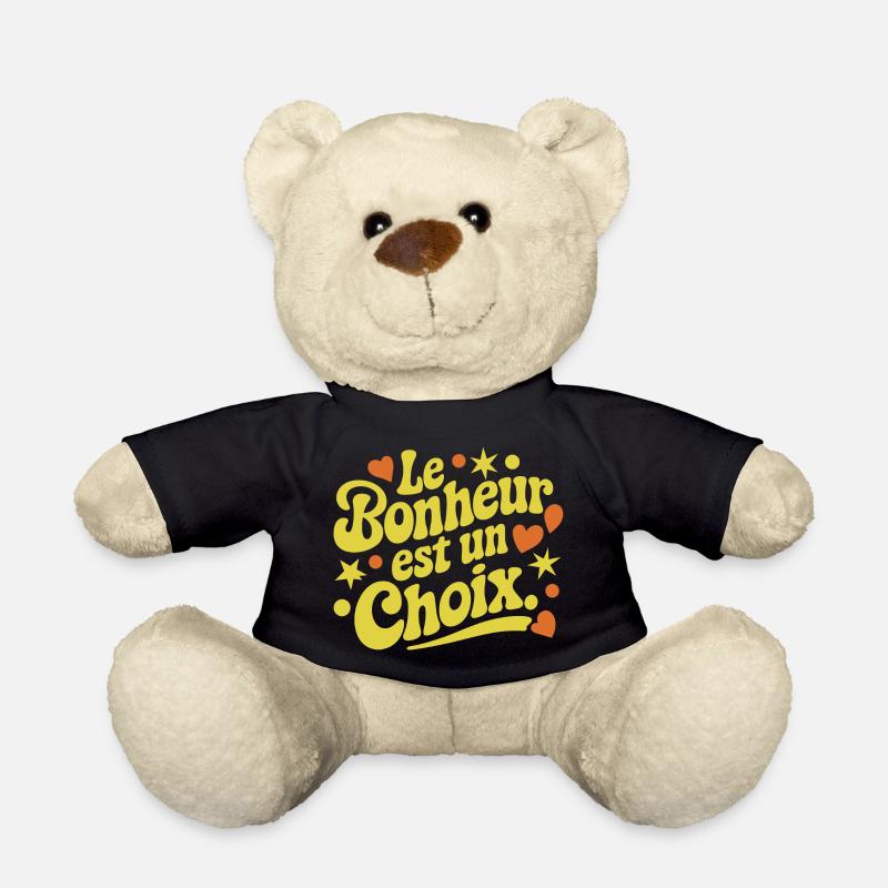 Le bonheur est un choix - Nounours - noir