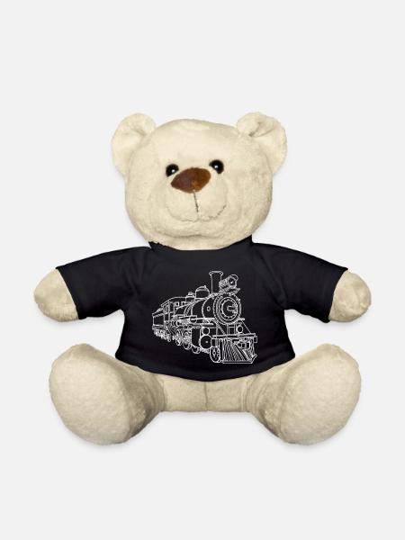 Railway Sketch - Teddy Bear - black