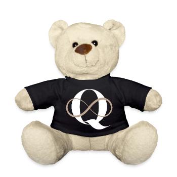 Infinite letter q - Teddy Bear - black - Front