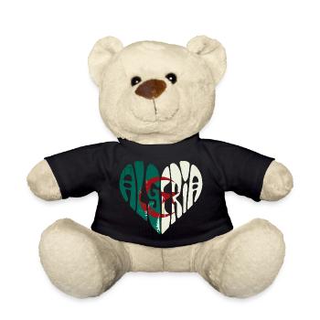 Algeria in my heart - Teddy Bear - black - Front