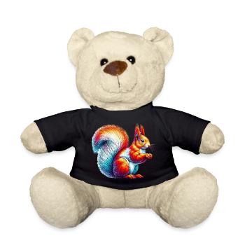 Squirrel - Teddy Bear - black - Front