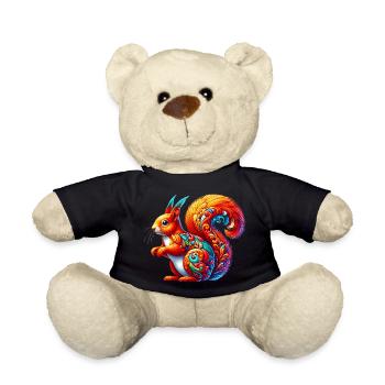Squirrel - Teddy Bear - black - Front