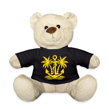Anker mit Palmen Logo - Teddy - Schwarz - Vorne