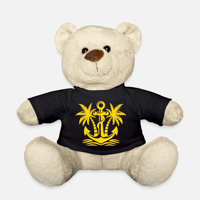 Anker mit Palmen Logo - Teddy - Schwarz