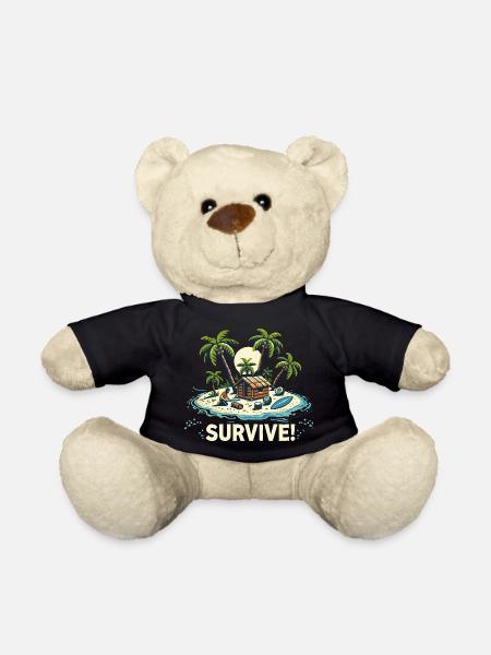 VACATION ON THE ISLAND - Teddy Bear - black