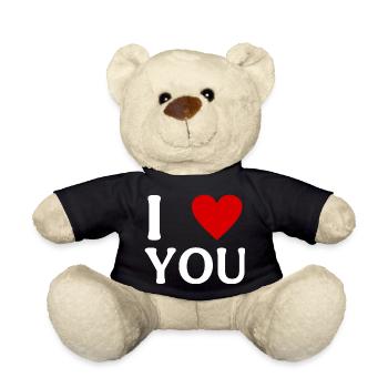 I HEART YOU - Teddy - Schwarz - Vorne