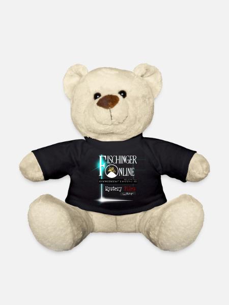 Fischinger-Online shortened with Mystery Files + URL - Teddy Bear - black