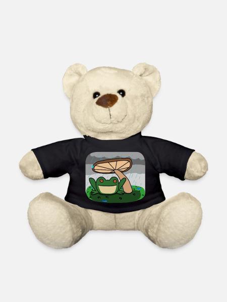 frog - Teddy Bear - black