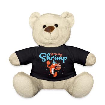 Birthday Shrimp Seafood Shrimp Lover - Teddy - Schwarz - Vorne