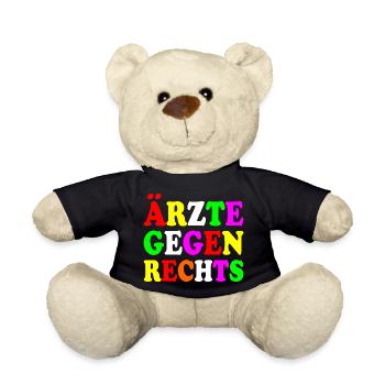 Ärzte gegen rechts - Teddy - Schwarz - Vorne