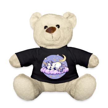 einhorn - Teddy - Schwarz - Vorne
