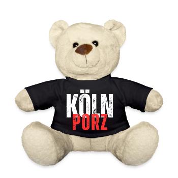Porz blanc rouge - Nounours - noir - Devant