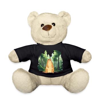 Marmotte fort paysage nature - Nounours - noir - Devant