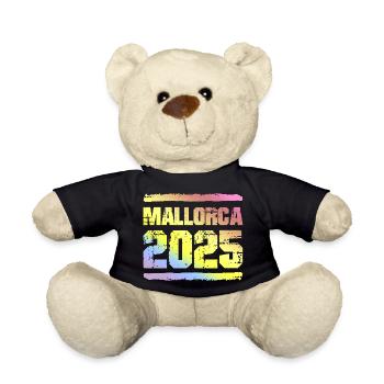 Mallorca 2025 Colorful - Teddy Bear - black - Front