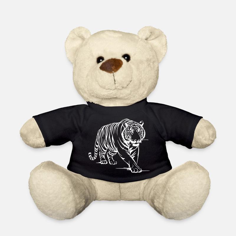 Markante Tiger-Kontur - Teddy - Schwarz