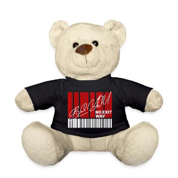 Be So Real as You Can – Bold Statement Shirt - Teddy Bear - black - Front