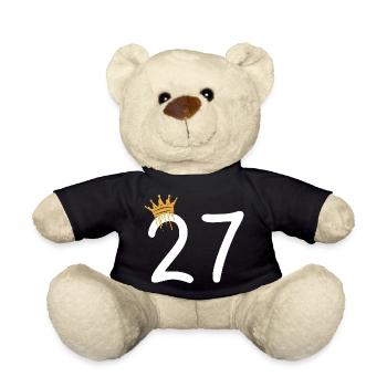 27 - Teddy Bear - black - Front