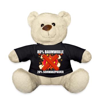 Schwarzpulver Pyrotechniker Böllern Feuerwerk - Teddy - Schwarz - Vorne