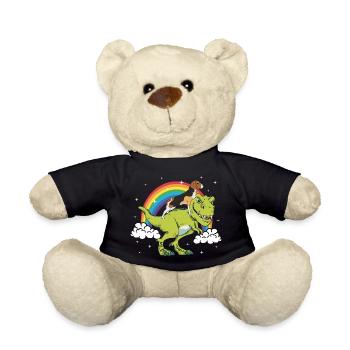 Beagle Chien Dino Dinosaure Tyrannosaure T-Rex - Nounours - noir - Devant
