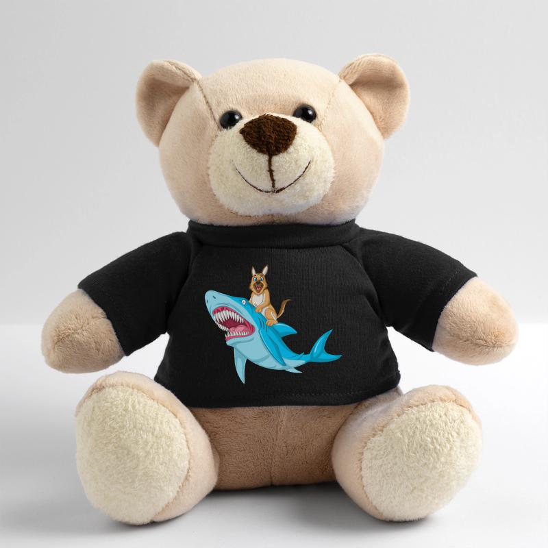 German Shepherd Shark Ride Teddy Bear