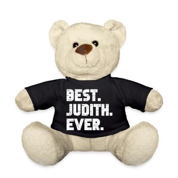 Best Judith Ever Gift Saying - Teddy Bear - black - Front