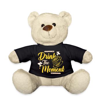 Drink the moment coffee - Teddy Bear - black - Front