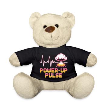 Power Up Pulse Pop Culture Rétro Jeu vidéo - Nounours - noir - Devant