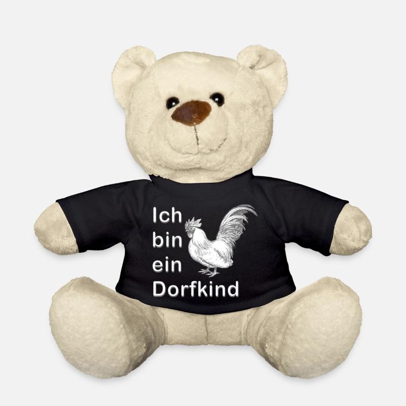 Ich bin ein Dorfkind - Teddy - Schwarz