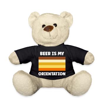 Bier ist meine Orientierung - Teddy - Schwarz - Vorne