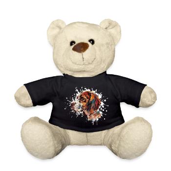 Beagle Color Explosion - Teddy Bear - black - Front