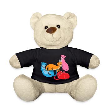 Seeotter Cartoon Fischotter - Teddy - Schwarz - Vorne