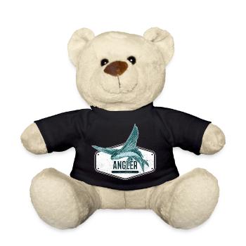 Angler USA Design Fliegender Fisch - Teddy - Schwarz - Vorne