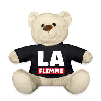 Lazy - Teddy Bear - black - Front