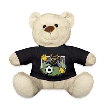 Torwart Hund mit Sonnenbrille - Teddy - Schwarz - Vorne